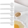 Reusable Plastic Measuring Spoons, 6 PCS, 5g, Transparent, Durable Kitchen