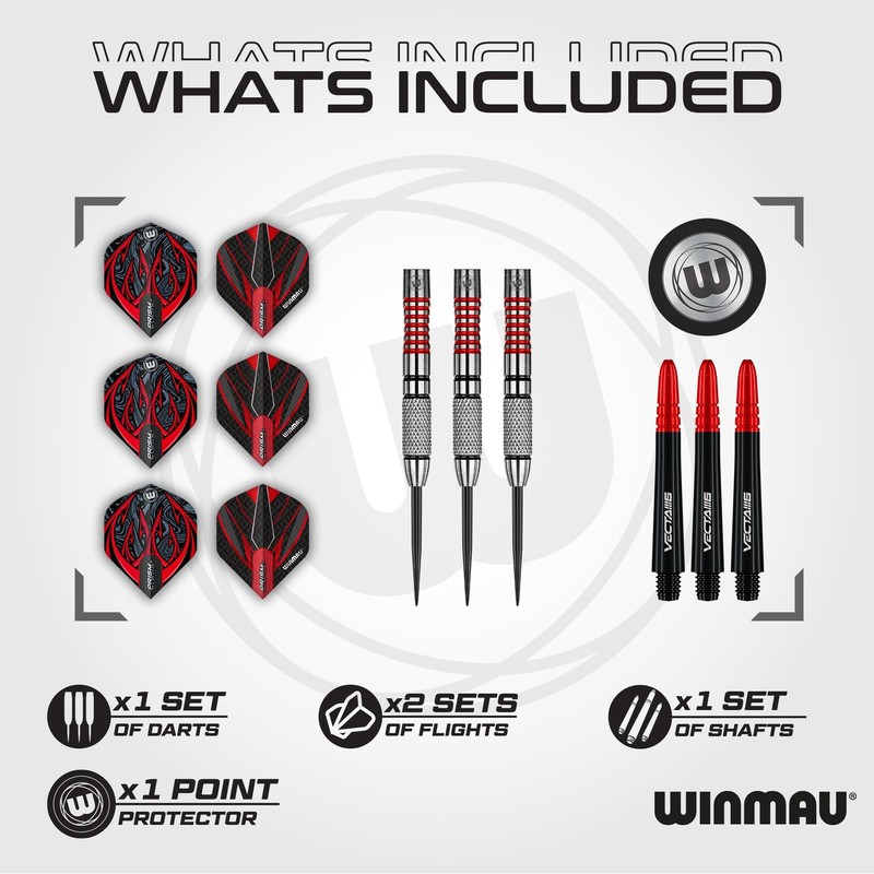 WINMAU Darts Navigator Series 21g - 90% Tungsten Steel Tip