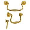 Fuxxer® 2 x Antique Drawer Handles Folding 99 x 50