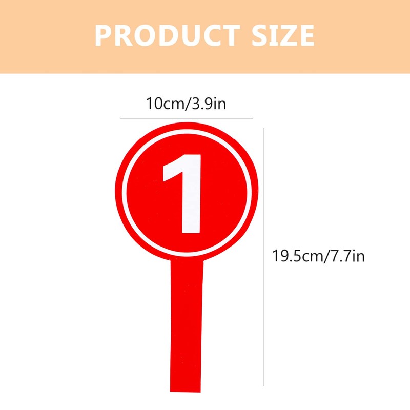 Alipis 10Pcs Holding a Handheld Auction Paddles Score Paddles Voting