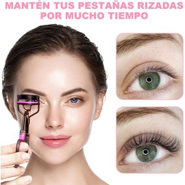 Kit Rizador de Pestañas 9 en 1 con Almohadillas de Recambio, Rizador de Pestañas Parcial, Herramientas de Maquillaje de Ojos, Pestañas Naturales de Larga Duración