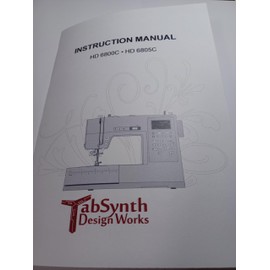 Instruction Manual for Singer HD6800C Sewing Machine (Repr) (Regular Size (8 1/2" x 5 1/2"))