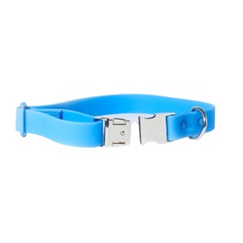 Fleuff Waterproof Dog Collar (Sky Blue, Medium)
