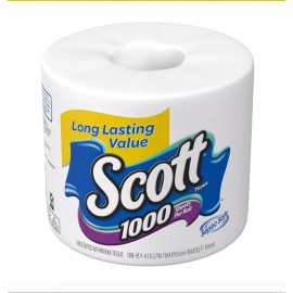 Scott ComfortPlus Toilet Paper, 12 Rolls,1000 Sheets per Roll