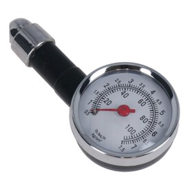 AB Tools-Toolzone Tyre Wheel Pressure Dial Gauge 10-100psi Measure Bike/Car TE018