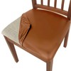 WENZMOC PU Leather Seat Covers for Dining Chairs, 4 Pack