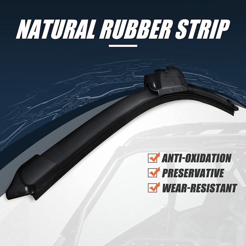 Universal UTV & Golf Cart Wiper Blade with Manual Wiper