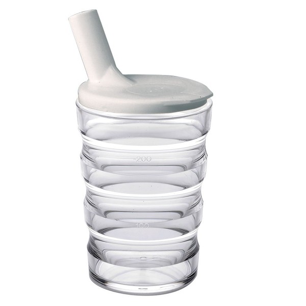 SP Ableware 745910000 Sure Grip Cup with Lid, Clear