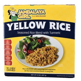 Jambalaya Girl Yellow Rice Seasoned Rice Blend with Turmeric, 8 oz (1 Pack)