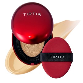 TIRTIR [*Mini Size*] TIRTIR Mask Fit Red Cushion Foundation | Full coverage, Weighless, Skin fit, Satin Glow Finish, Korean cushion foundation (#22W Sheer Beige, 0.15 Fl Oz)