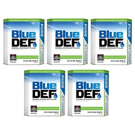 BlueDEF Diesel Exhaust Fluid Synthetic Urea Deionized Water 2.5 Gallon (5 Pack)
