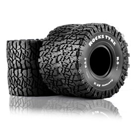 Snsowed Remote Control Crawler Rubber Car Tires 1.9" 120*48mm 4pcs Replacement Trax4 Axle Scx10 Wreath Yikong Rgt Wrangler 1/10 RC Car Wheels