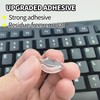VNLEXMC Transparent Glass Long Nail Keyboard Caps – 80 Raised