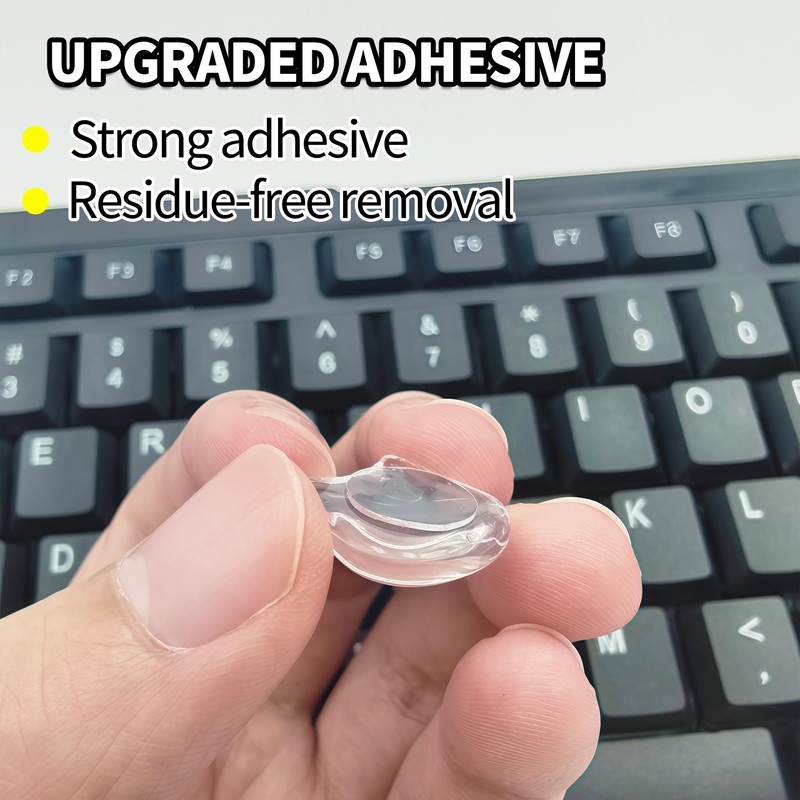 VNLEXMC Transparent Glass Long Nail Keyboard Caps – 80 Raised