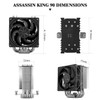 Thermalright Assassin King 90 V2 CPU Air Cooler, 5 Heat
