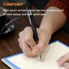 COMPOINT Slim Screen Touch Stylus, 2-in-1 Ink Ballpoint Ball Pen,