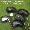 KFYIOE Golf Iron Head Covers (12-Pack) Synthetic Leather Waterproof Club