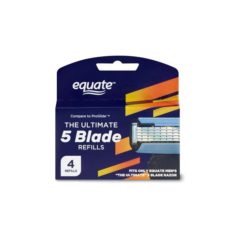 Equate 5 Blade Cartridges, 4 Count