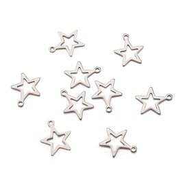 Craftdady - Colgantes colgantes de plata tibetana de metal antiguo, colgante de estrella, abeja, corazón, colgantes, clásico, caballito de mar, torre Eiffel, colgante de huella para joyería, collar,