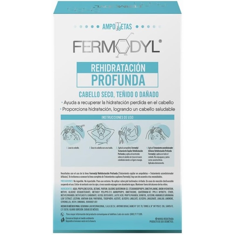 FERMODYL - Rehidratación Profunda. Con ácido láctico y vitamina E.