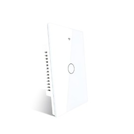 WiFi Smart Wall Light Switch, Glass Panel, Multi-Control (3 Way), 2.4GHz, Neutral Wire Required, Compatible with Alexa & Google Home