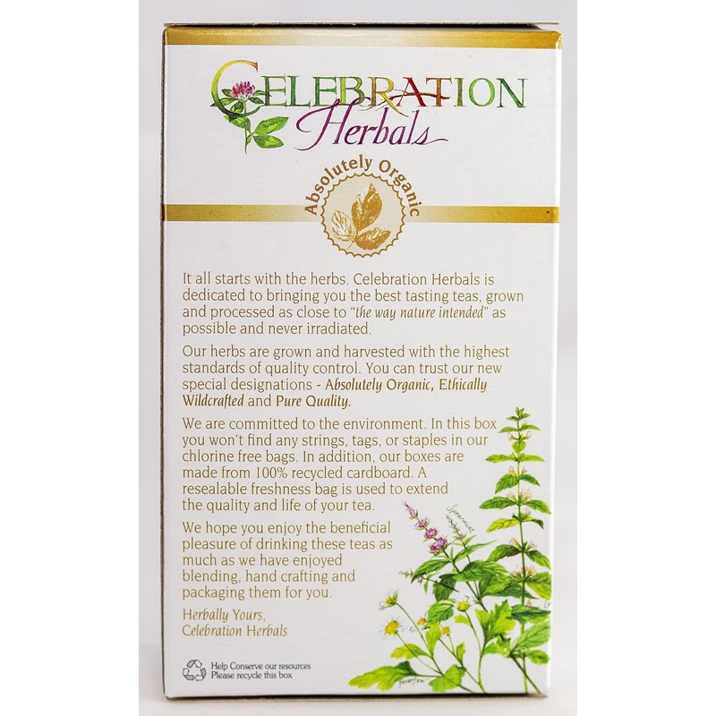 Celebration Herbals Organic Sarsaparilla Root Tea Bags 24 Count