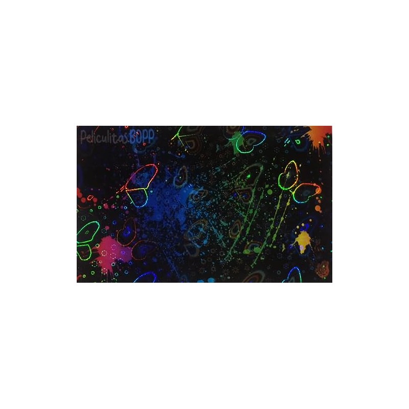 Rollo para Laminado Térmico Holografico Mariposas 30cm x 25m
