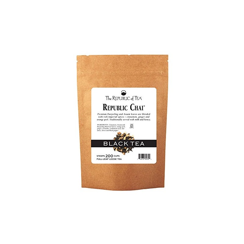 The Republic of Tea Republic Chai Black Full-Leaf Loose Tea,