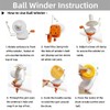 Yarn Ball Winder, Convenient Orange Yarn Winder for Yarn, Ball