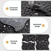Adolif Pebble Tile for Shower Floor, Black Pebble Mosaic Backsplash