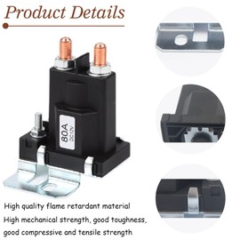 12V High Current Starter Relay 80 AMP Car Starter Power Switch Dual Battery Isolator Universal Automobile-12V