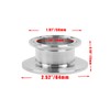 Crapyt 2" Tri Clamp Ferrules, 304 Stainless Steel Sanitary Fitting