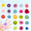Fabric Flowers Heads for Craft, 40 Pcs Pink Flowers Mini