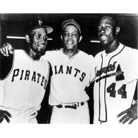 Clemente, Mays & Aaron 8x10 Photo
