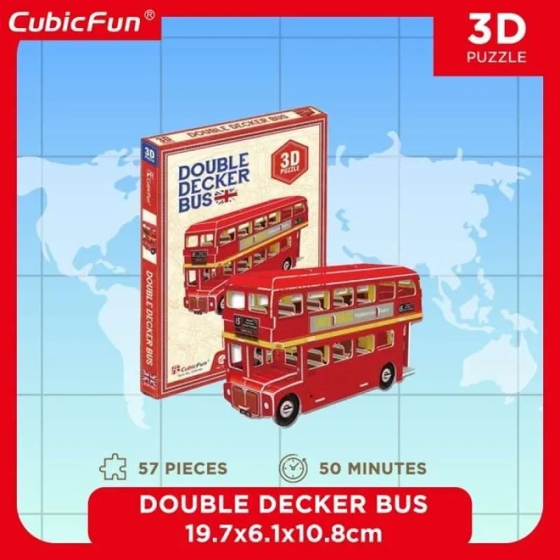 Cubic Fan London Bus Mini Model 3D Puzzle Paper Craft