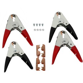 SCITOO Heavy Duty Pure Copper Alligator Clips Jumper Cables Boost Clamp 2 Pair 1100AMP Jumper Cable Clamps Universal Battery Charger Clamps with PAC Insulating Handle for Car Truck SUV,ETL/CETL Listed