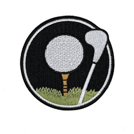 3.5" Golf Iron on Patch - Versatile Iron On Patches for Jackets, Clothing, Dress, Jeans, Hat, Backpack