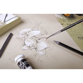 Clairefontaine Paint'On 975183C Sketch Book with Thread Binding (32 Sheets, 250 g), Pack of 1, Natural