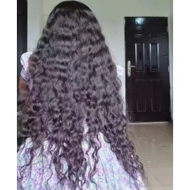 30 Inch Italy Curly Deep Wave Indian Curly Natural Wave Hair Extensions Human Hair Cuticle Aligned Hair Raw Burmese Curly Haircolor: inidan(wavy) curly, Stretched Length: 24 Inches