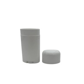 Deodorant Container Oval Empty 2.65oz/78ml - Twist-Up Refillable Plastic Tube for Deodorants, Pack of (5) by Yellow Brick Road