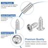 QUARKZMAN M3 x 8mm 304 Stainless Steel Hex Self Drilling