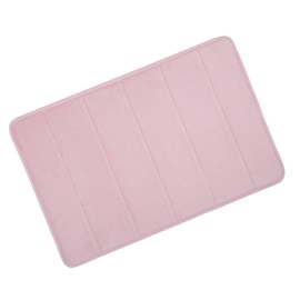 Lilac Microfibre Memory Foam Bathroom Bath Mat With Non Slip Back 40 x 60cm