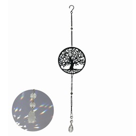 Window Decoration Hanging All Year Round – Decorative Window Hanger – Decorative Living Room Black – Sun Catcher – Balcony Decoration – Garden Decoration (Black)
