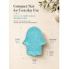 Ceramic Spoon Rest for Stove Top and Kitchen Counter, Turquoise