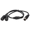 DIN 4PIN to 2DIN 4PIN Adapter Cable Professional Male to