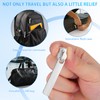 Homoyoyo 10pcs Nylon Detachable Zipper Pulls Double Layer Luggage Hole