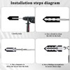 12PCS Wire Shelf Loop Clips, Shelf Clips for Metal Shelving