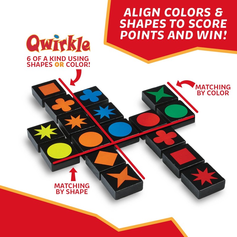 Qwirkle Board Game - Strategy Game for 2-4 Players Ages