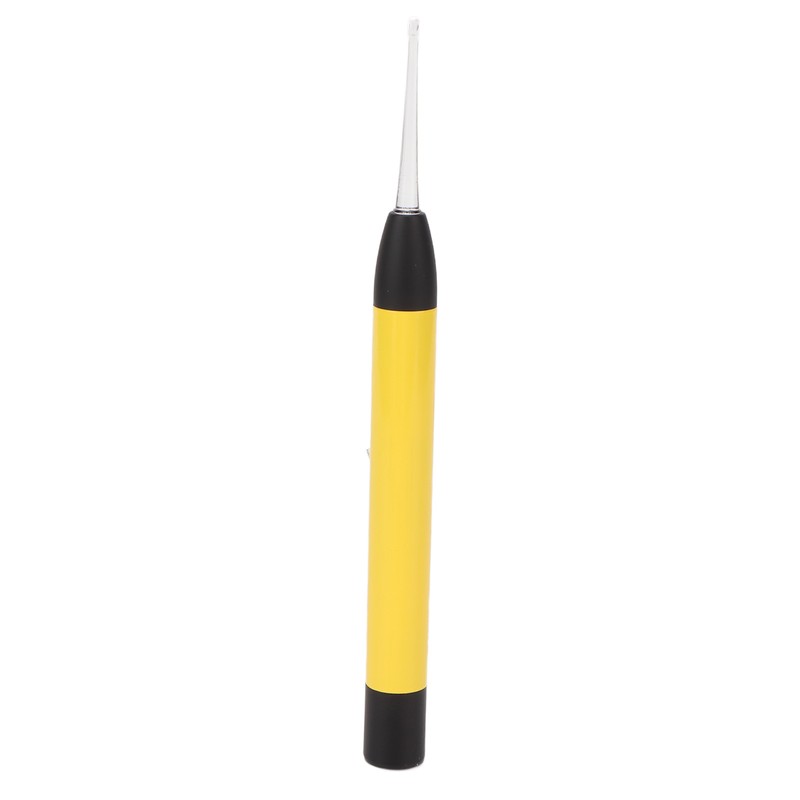LED Light Earpick Rechargeable Double Light Source Yellow Portable Lighted