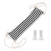 Footrest Black and White Streaks Soft Breathable Adjustable Foot Hammock